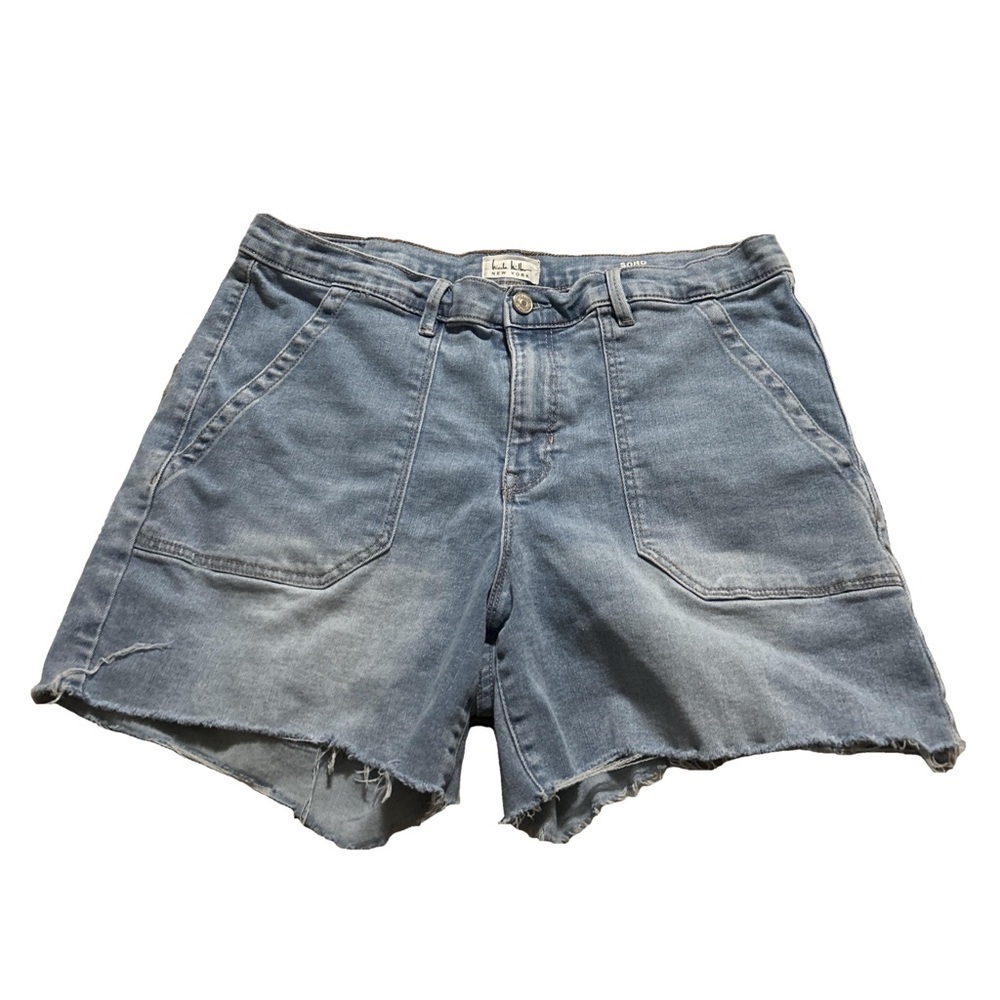 Women's Nicole Miller New York High Rise Blue Denim Shorts Size 10